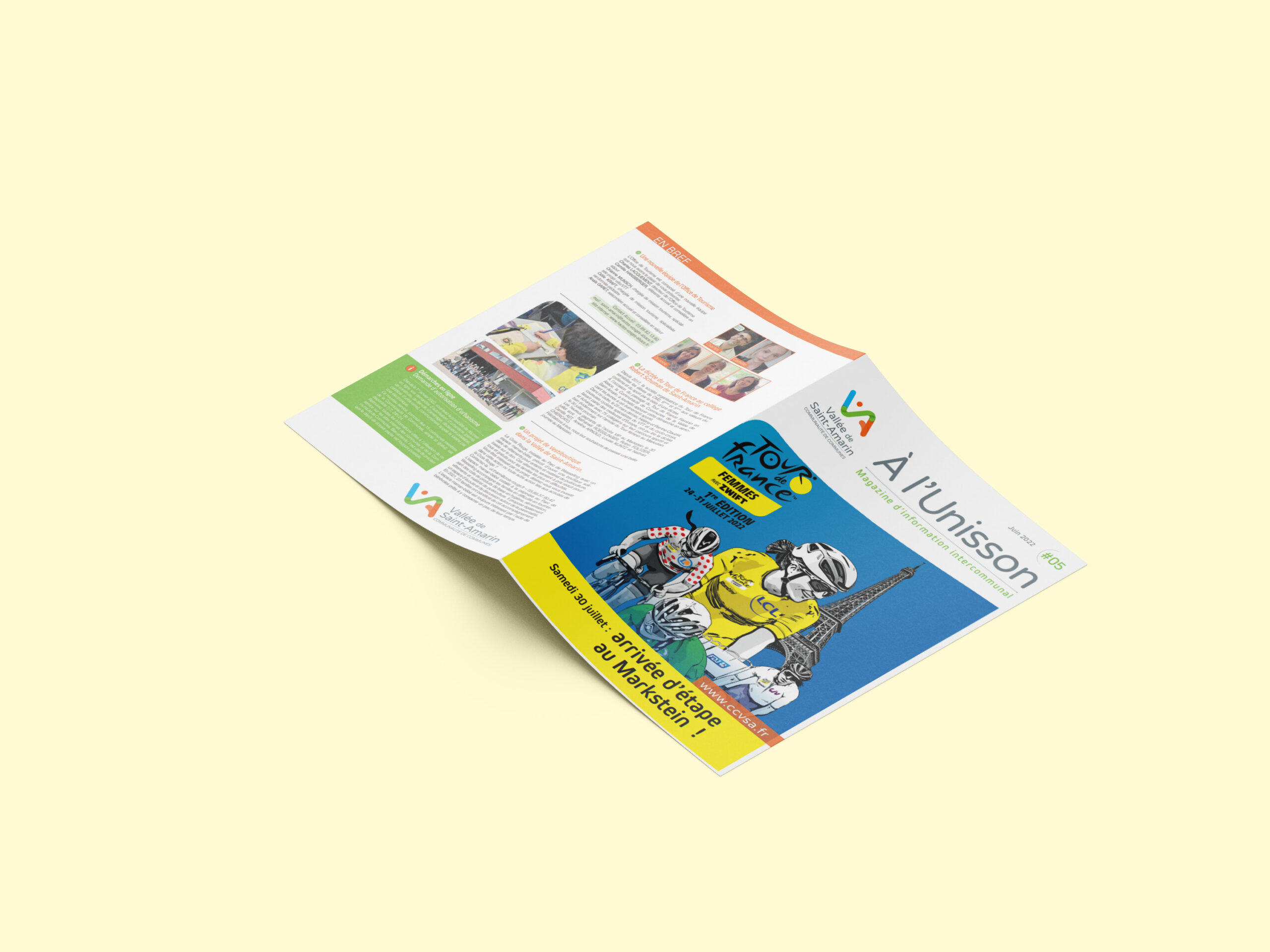 Mockup_CCVSA Mockup magazine communauté de communes de la vallée de saint-amarin